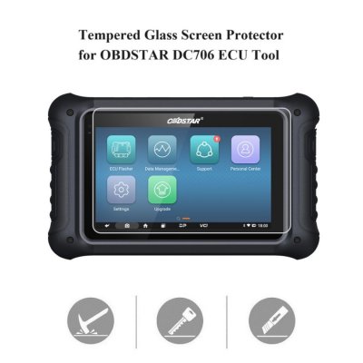 Tempered Glass Screen Protector for OBDSTAR DC706 ECU Tool